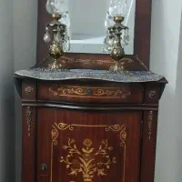 بوفه و آینه کنسول چوب راش طرح ایتالیایی|بوفه، ویترین، کنسول|کرج, گلشهر|دیوار