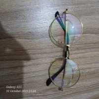 عینک طبی فلزی طلایی و آفتابی صورتی فلزی