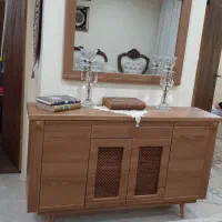 میز کنسول ۴ در با میز تلوزیون ۲ کشو و دو در|میز تلویزیون|ری, منصوریه منگل|دیوار