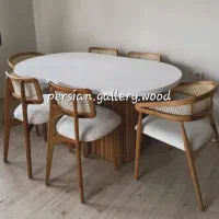 میز ناهارخوری و غذاخوری ساخت انواع حصیری ومینیمال|میز و صندلی غذاخوری|تهران, پونک|دیوار