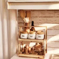 استند چوبی دو طبقه