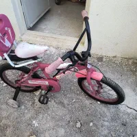 دوچرخه دخترانه سایز ۱۶ در حد نو