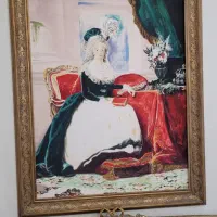 دیوارکوب تابلو صندلی لاله قدیمی آینه قدیمی کنسول