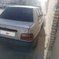 ماشین پراید نقره ای مدل ۸۶