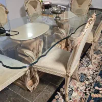 مبلمان ۷ نفره با میز ناهارخوری|مبلمان خانگی و میز عسلی|نشتارود, |دیوار