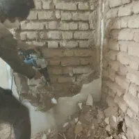 تخریب با پیکور،سنگ کاری،کاشی کاری،خورده کاری