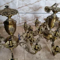 دو عدد لوستر جنس برنج
