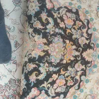 فرش دست باغ چله ابریشم و گل ابریشم خطیبی