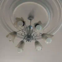 دو عدد لوستر سه شعله نهصد ، شش شعله یک و دویست|لوستر و چراغ آویز|ساوه, |دیوار