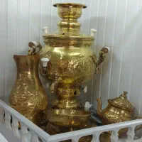 سماور گازی طلایی نونو