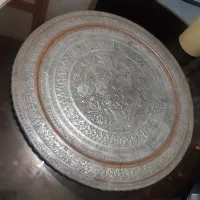مجمع مسی  قلم کاری قدیمی انتیک کلکسیونی