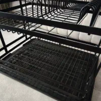 آبچکان کنار سینک دو طبقه|آب‌چکان و نظم‌دهنده ظروف|ارومیه, |دیوار
