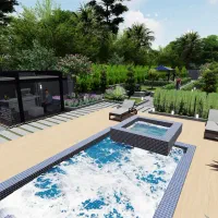 طراحی محوطه ویلا پارک باغ فضای سبز نقشه اتوکد 3d|خدمات پیشه و مهارت|تهران, عباس‌آباد|دیوار