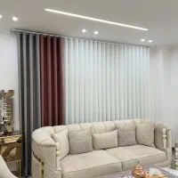 پرده مینیمال شیک و مدرن برای سالن و اتاق خواب|پرده، رانر، رومیزی|بندرعباس, |دیوار