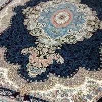 یک جفت فرش سورمه ای 700شانه تراکم 2550
