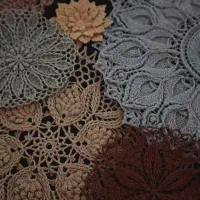 رومیزی قلاب بافی