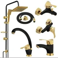 شیرآلات ۶مشکی طلا با علم یونورست مطابق عکس