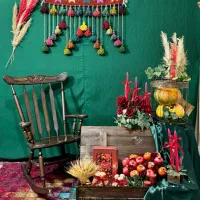 عکس با دکور یلدایی