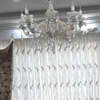 لوستر کریستالی 8شاخه همراه 8عدد لامپ، یک عدد|لوستر و چراغ آویز|نوشهر, |دیوار