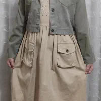 پیراهن کتان دخترانه