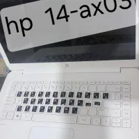 لپ تاپ  hp سفید در حد آک