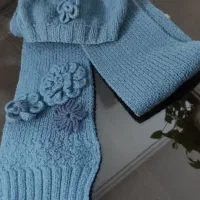 کلاه تک و ست کلاه شال گردن دست بافت.|لباس|آشخانه, |دیوار