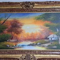 تابلو رنگ روغن طرح منظره|تابلو، نقاشی، عکس|محمدشهر, سیدآباد|دیوار