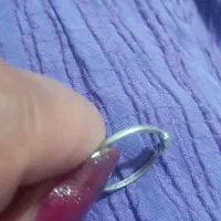خلخال  برنجی انگشتر نقره