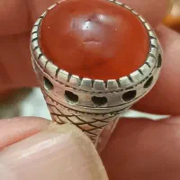 انگشتر عتیقه تراش یمنی یمن اصل ۱۰۰در۱۰۰