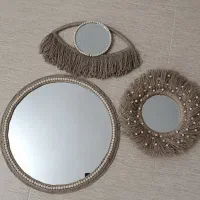 اینه دیواری مکرومه