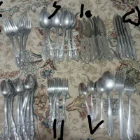 قاشق وچنگال همه باهم