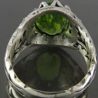 انگشتر زبرجد آفریقایی دست ساز با مخارج کاری برلیان|جواهرات|تهران, وردآورد|دیوار