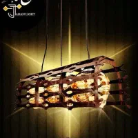 لوستر چوبی|لوستر و چراغ آویز|اصفهان, مفتح|دیوار