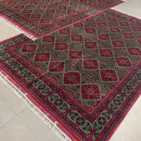 فرش دستباف کرک جفت ۶ متری سبزجفت ۹ لاکیشم داریم|فرش|مشکیندشت, |دیوار