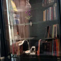 سرویس میزتوالت و کتابخانه پولیش مشکی|تخت و سرویس خواب|تهران, سازمان آب|دیوار