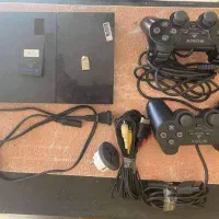 Ps2 کپی خور 2دسته فلش 16 مموری 8 کابل برق و تصویر
