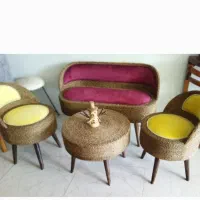 میز وصندلی حصیری