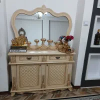 میز تلوزیون و آینه کنسول شومینه ای|بوفه، ویترین، کنسول|رباط‌کریم, شهرک صنعتی نصیرآباد|دیوار