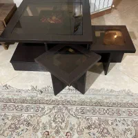 میز جلو مبلی و دو عدد عسلی