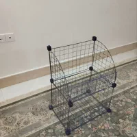 قفسه دو طبقه تمیز|کتابخانه، شلف، قفسههای دیواری|بجنورد, |دیوار