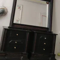 آینه و کشو چوبی|جاکفشی، کمد، دراور|رشت, حسین آباد|دیوار