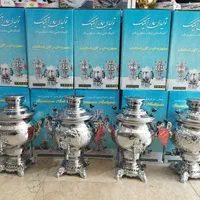 سماورگازی 6و 8 و 10 لیتری آنتیک برنجی ورق ضخیم|سماور، چای‌ساز، قهوه‌ساز|تهران, آبشار تهران (دریاچه)|دیوار