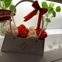 دسته گل روبانی،گل روبانی.گل جاودان.گل مصنوعی|گل مصنوعی|اهواز, پادادشهر|دیوار