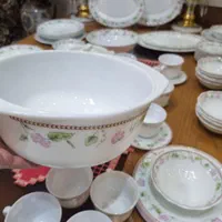 سرویس ارکوپال ۱۲ نفره غذاخوری صورتی ملیح|ظروف سرو و پذیرایی|تهران, کامرانیه|دیوار