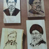 تابلو چوبی سوخته نگاری روی چوب