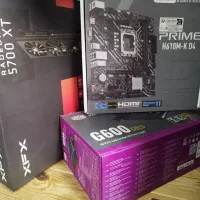 کیس گیمینگ نسل ۱۲ گرافیک 5700xt asus h610 باضمانت|رایانه رومیزی|تهران, شیخ هادی|دیوار