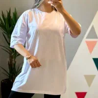 تیشرت نخ پنبه ساده مناسب چاپ