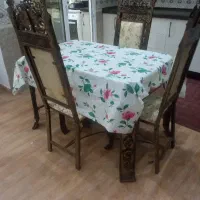 میز ناهارخوری چهار نفره جنس اهنی