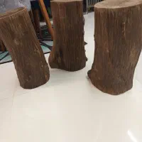 صندلی تنه درخت سه عدد