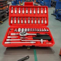 جعبه 46 پارچه آچار و سری بکس و پیچ گوشتی|ابزارآلات|کرج, عظیمیه|دیوار